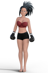 Momo Yaoyorozu - Boxing Outfit by AaronKyle98
