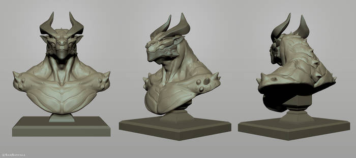 Dragonborn Bust Sculpt