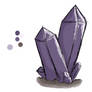Purple Crystals Colored Sketch