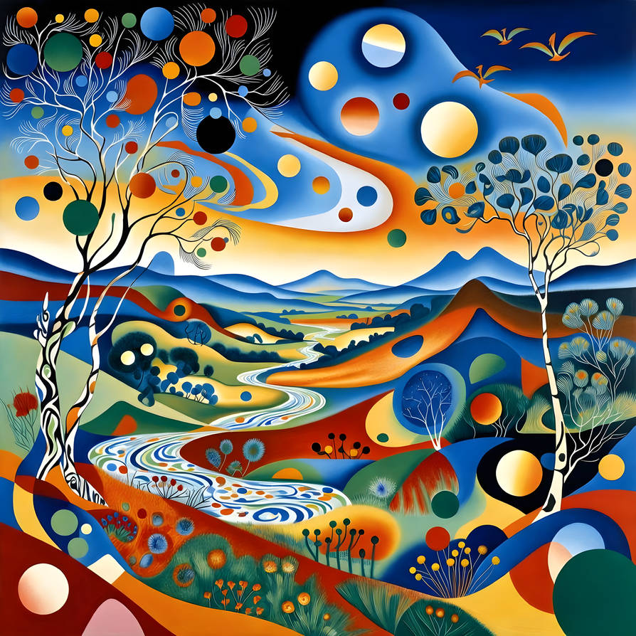Abstract Landscape Rendering Abstract Landscape by CyrilleGuedon on DeviantArt