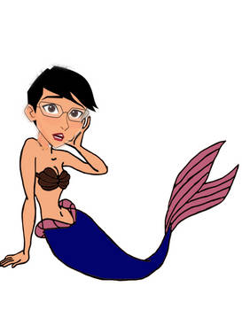 Assistant Judy as a mermaid looking beautiful 