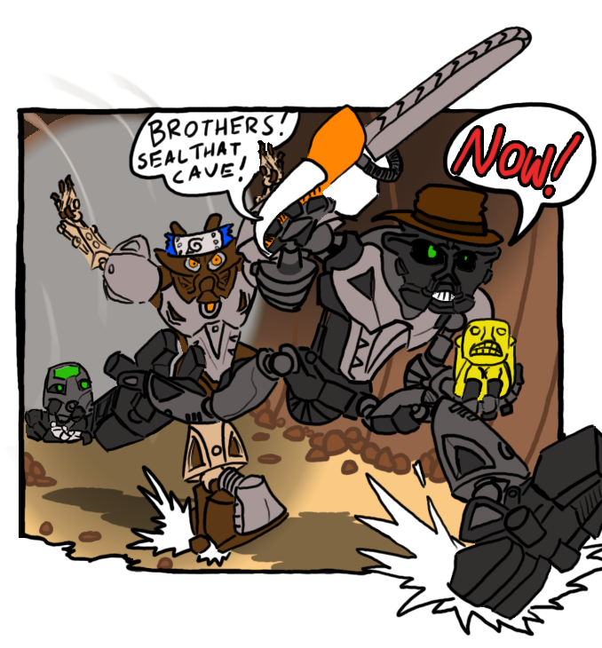BIONICLE REDRAWN Issue 14, Page 9 Panel 3 by REEEEEEEID on DeviantArt