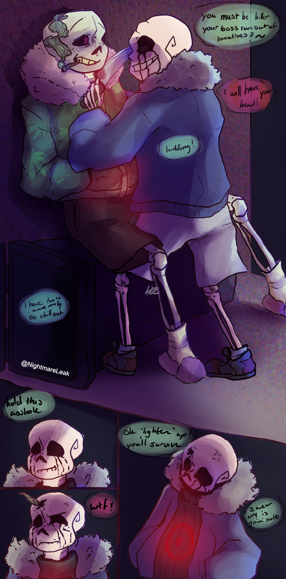 Falling Killer Sans by ComicGoose on DeviantArt