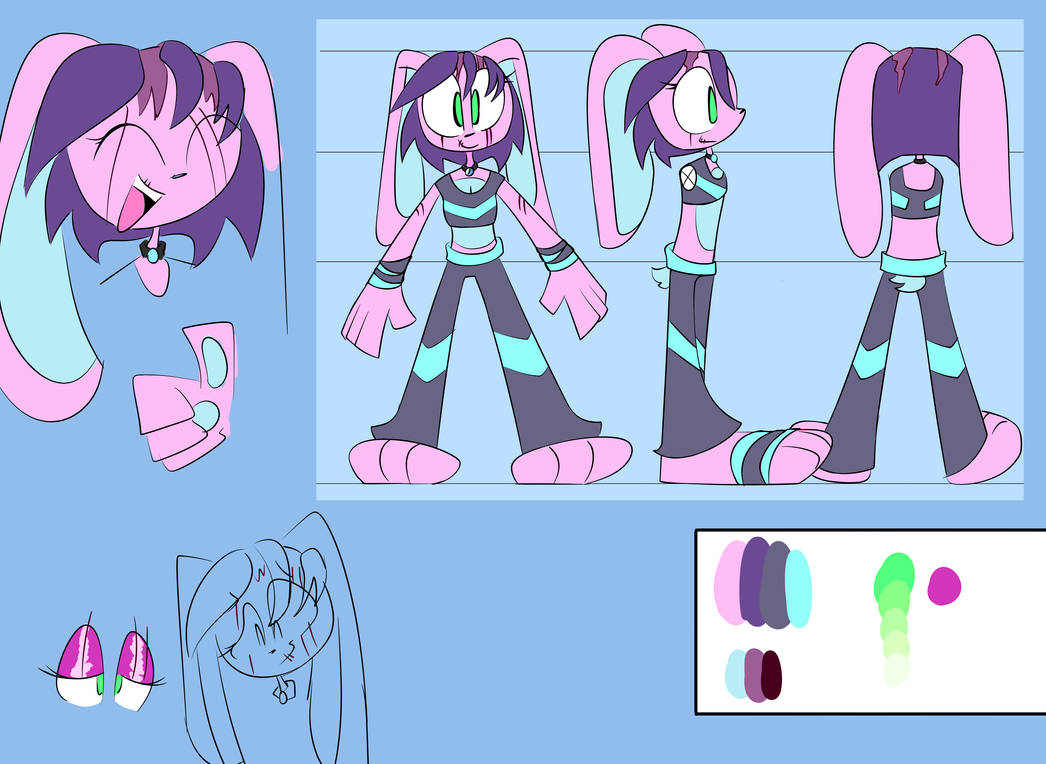 Crystal Rabbit Profile crystal the rabbit ref - 2021 by themostneontwig on DeviantArt