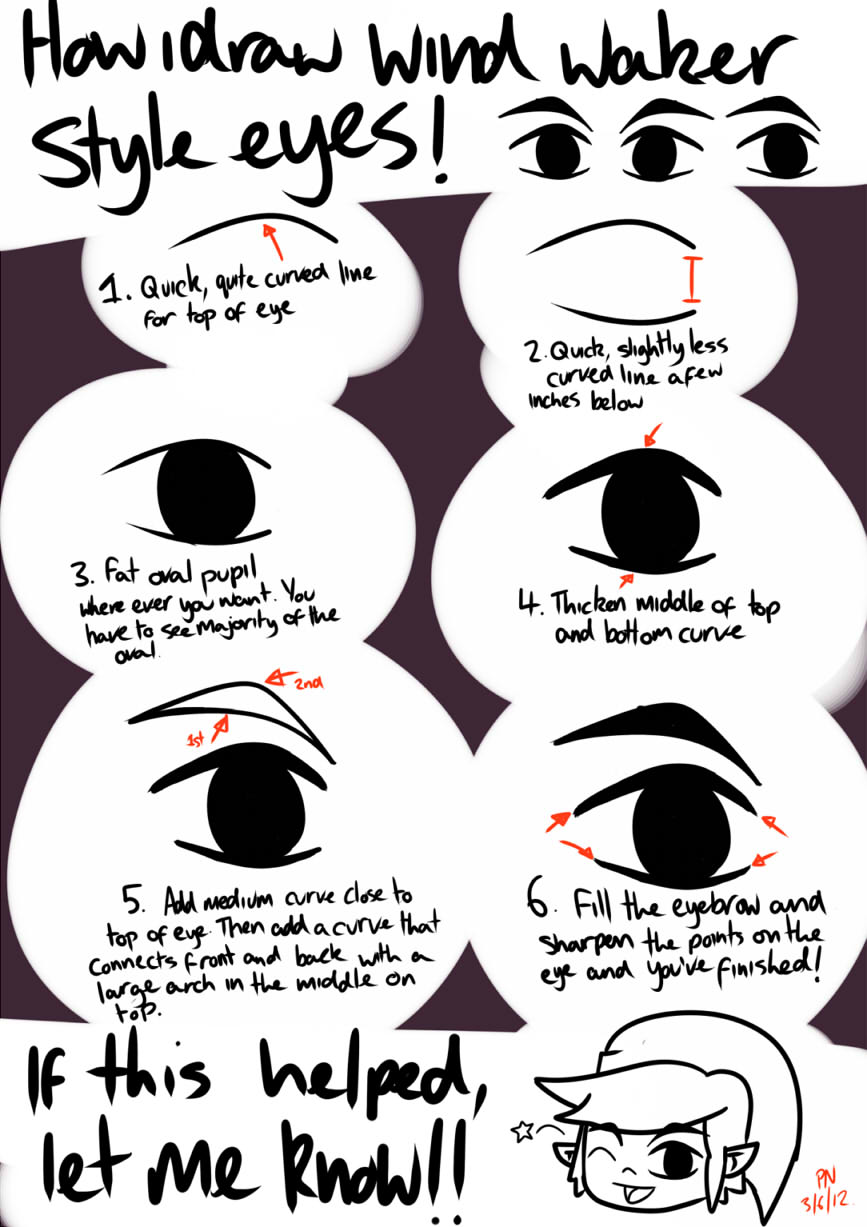 Wind Waker: How i draw the eyes