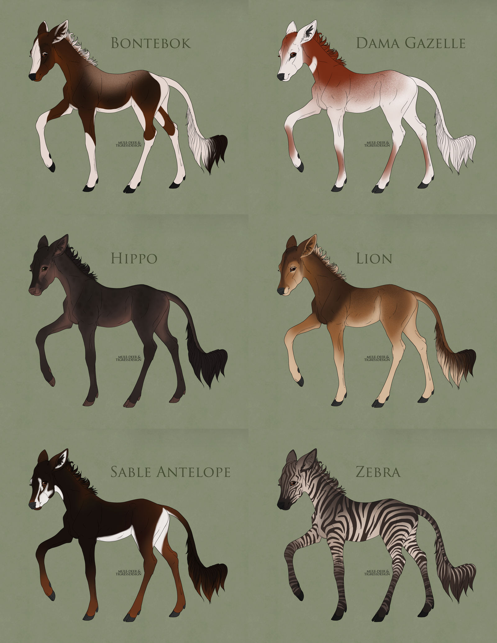 Easter Auction 2016: African Themed Fawns