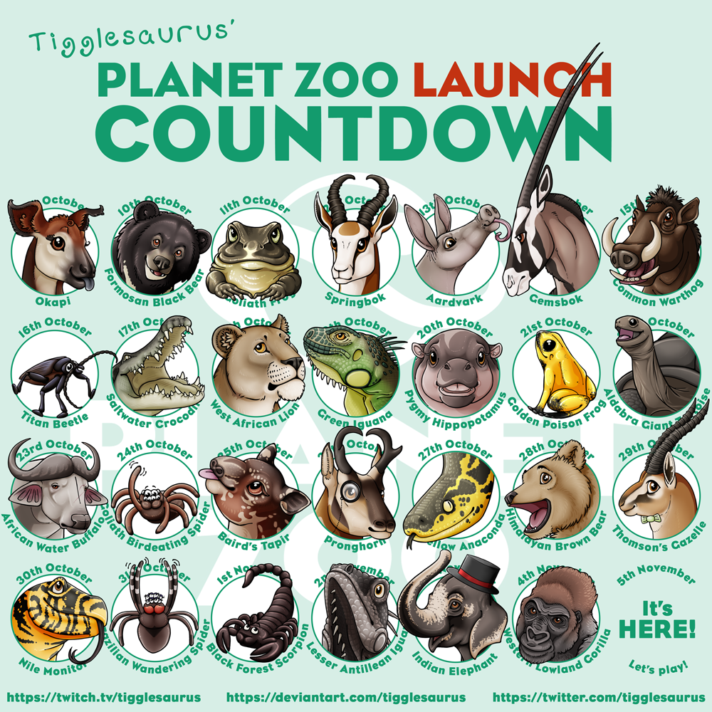 FINISHED: Planet Zoo LAUNCH Countdown by Tigglesaurus on DeviantArt