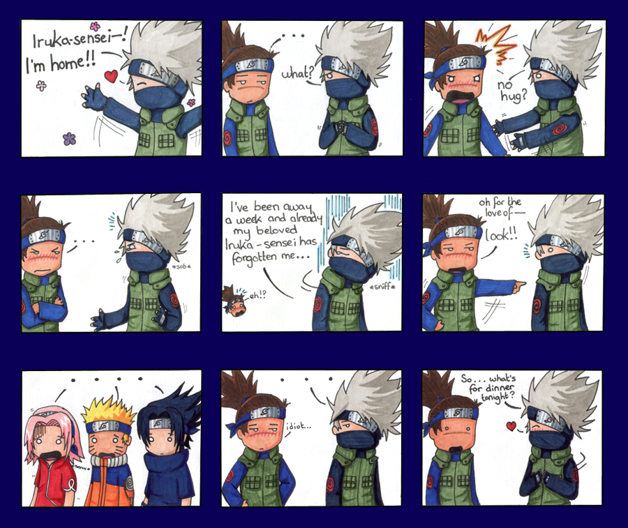 Naruto Doujinshi Comic Book Kakashi Hatake x Iruka Umino Iruka