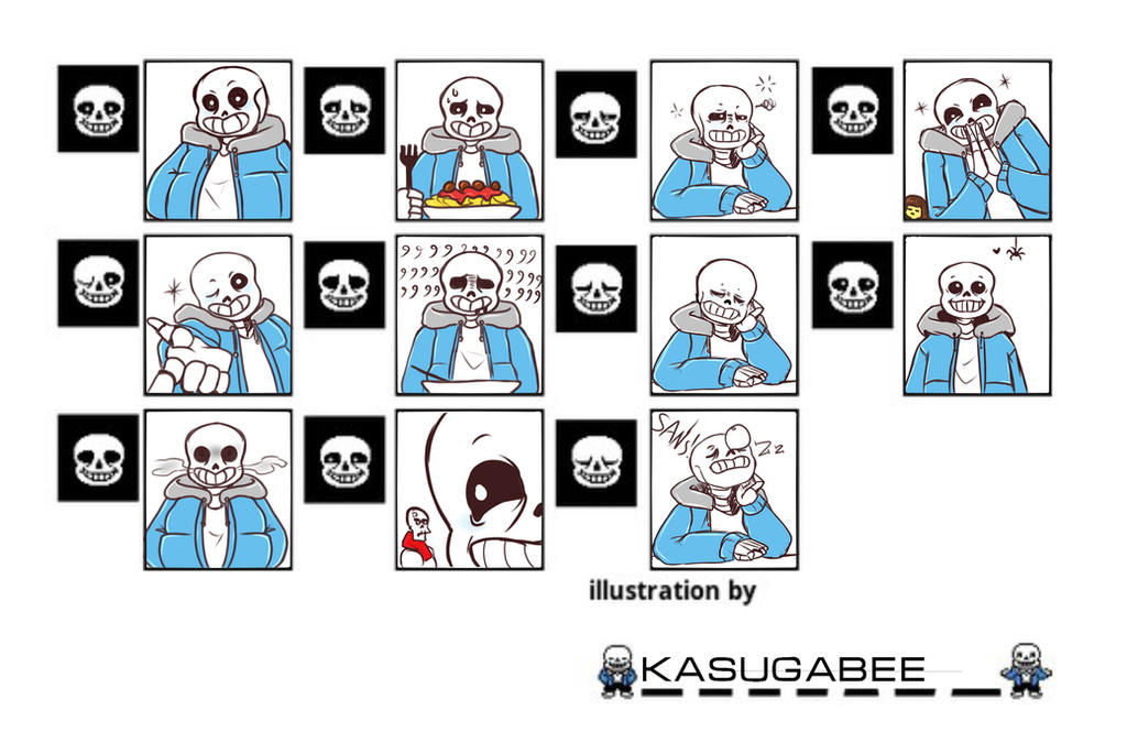 Undertale Meme Emotions Sans By Kasugabee On Deviantart