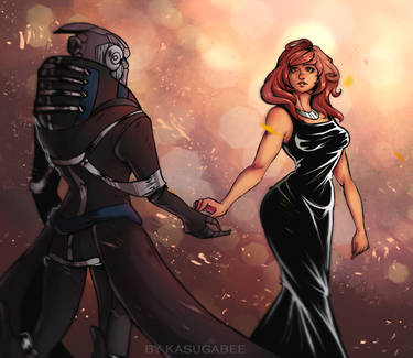 Garrus and Shepard speedpaint