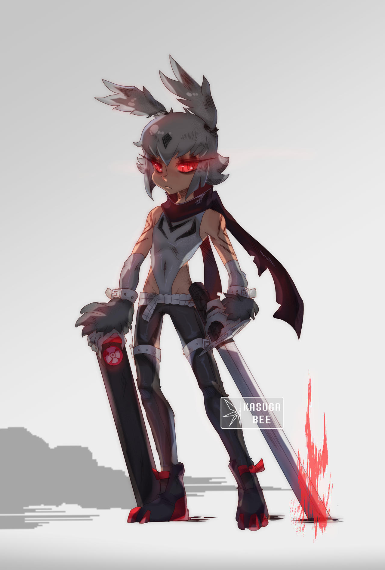 Dark Rabbit human by KasugaBee on DeviantArt