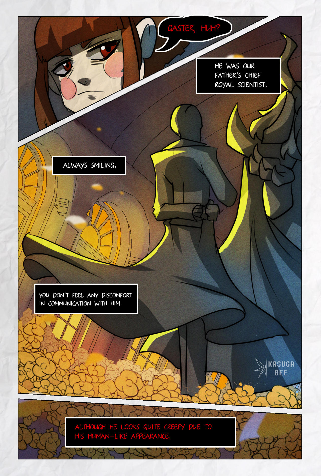 Who is Gaster COMIC - 1 page by KasugaBee on DeviantArt