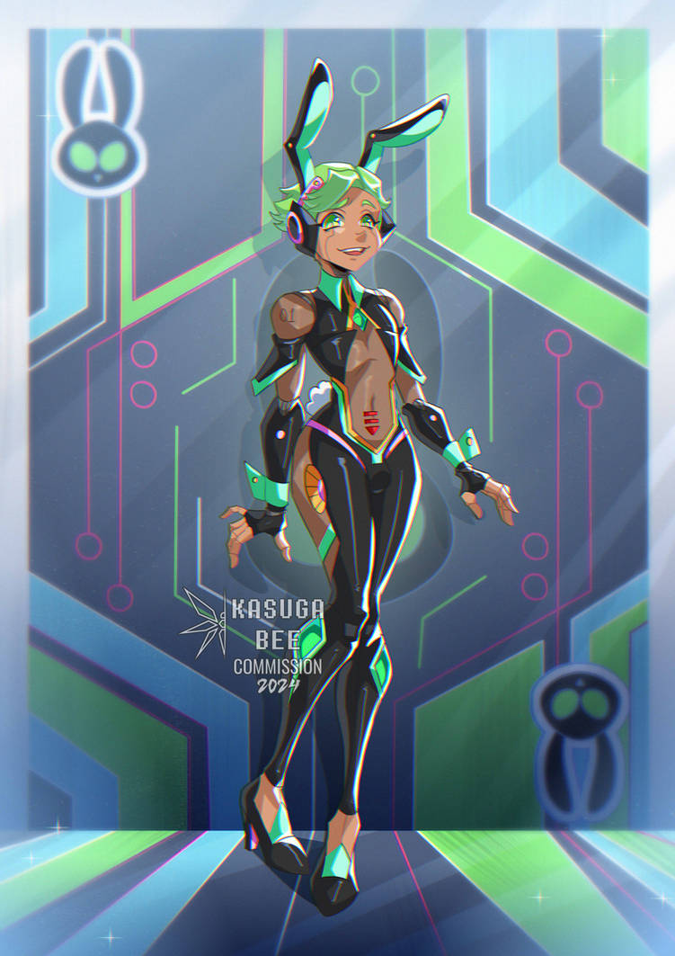 Cosmo The Rabbit Boy COMM. robo-bunny-boy by KasugaBee on DeviantArt