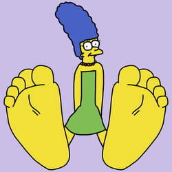 Marge Simpson's Bare Feet Tease
