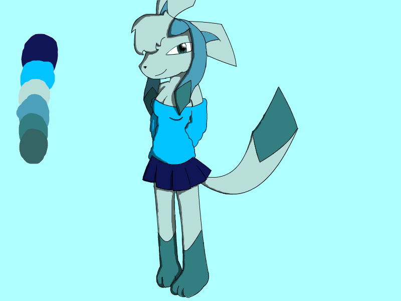 Anthro Glaceon