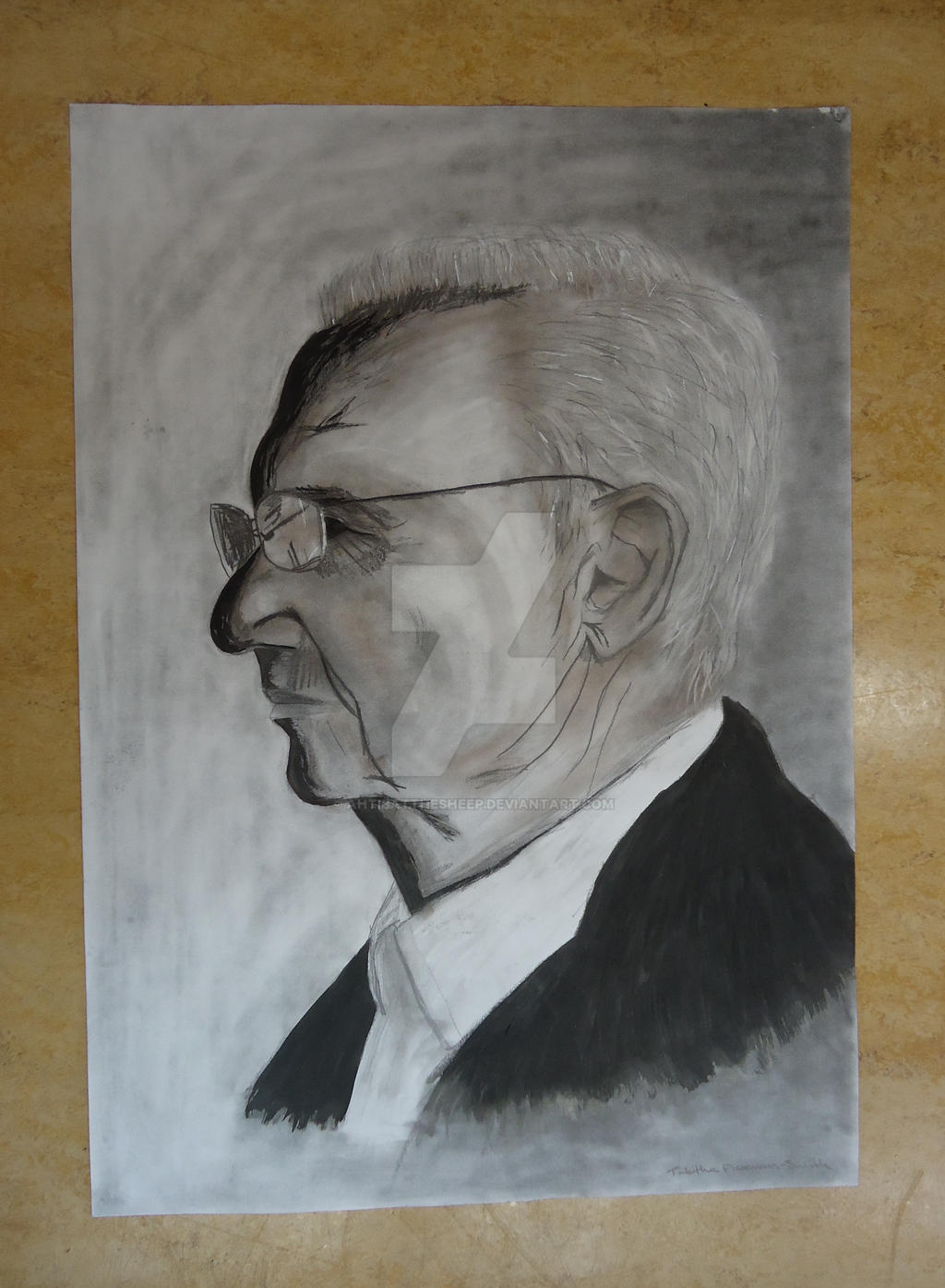 Graphite Portrait - Frank Gehry