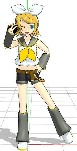 MMD Rin Pose by sealsta on DeviantArt