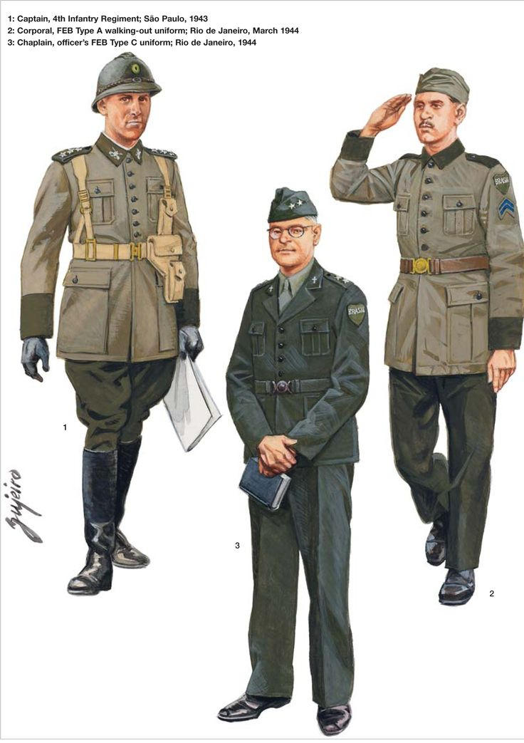 Brazilian army uniforms, 1940s by Gukpard on DeviantArt