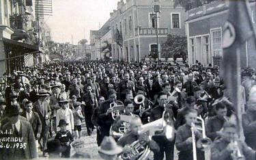 Brazilian integralists in Blumenau, 1935.