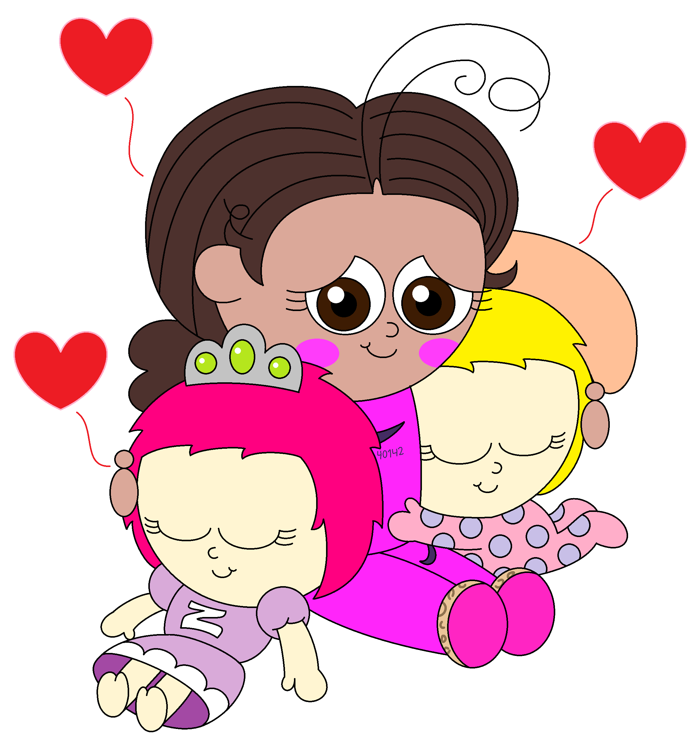 Cuddling~ by NuggieTheBalloonGirl on DeviantArt