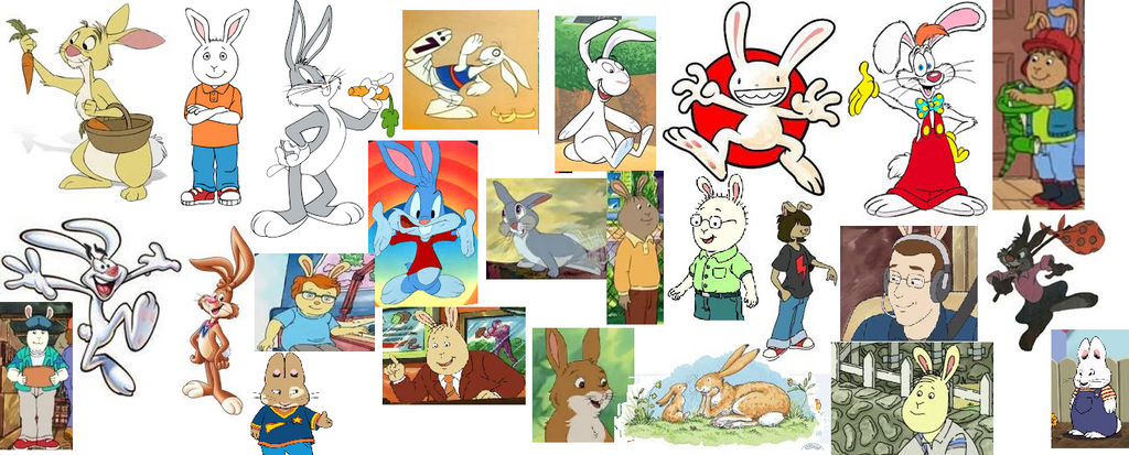 My Favorite Cartoon Rabbits (Male) by WillM3luvTrains on DeviantArt