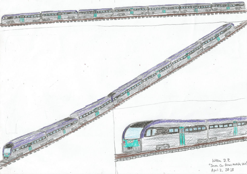Seven Car Diesel Multiple Unit Train Set by WillM3luvTrains on DeviantArt