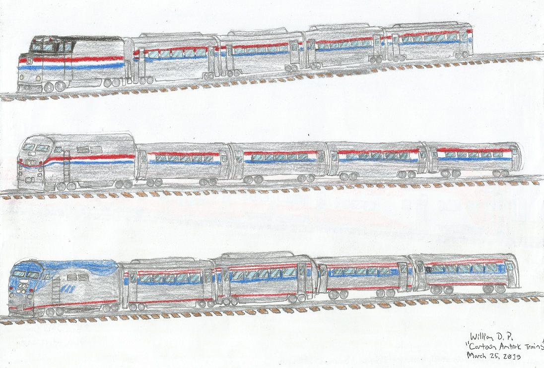 Cartoon Amtrak Trains by WillM3luvTrains on DeviantArt Cartoon Amtrak Trains by WillM3luvTrains on DeviantArt