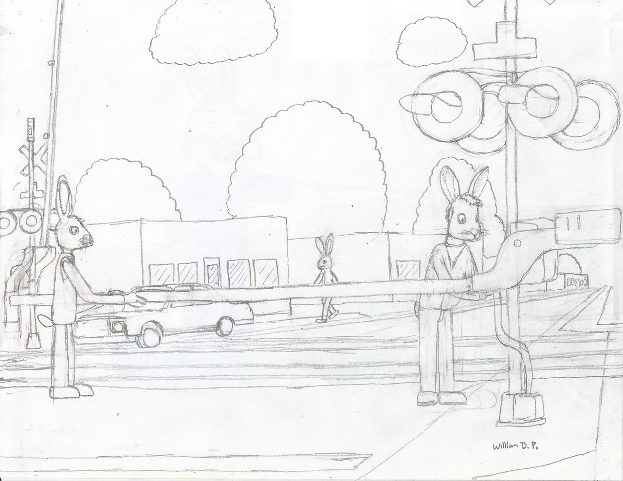 Rabbits Repair Crossing Gate by WillM3luvTrains on DeviantArt