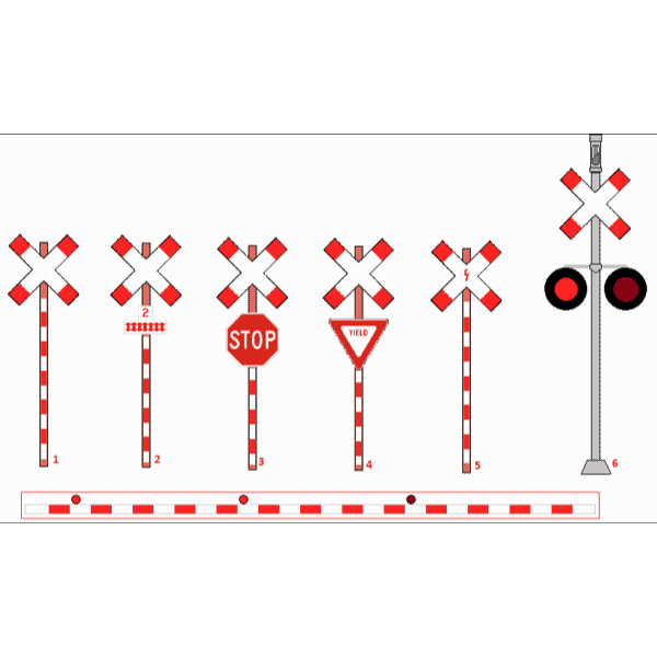 Crossbuck German-Look Crossbuck Sign Uses 3 by WillM3luvTrains on DeviantArt