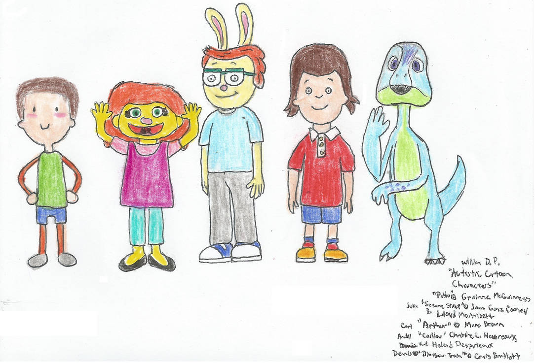 Autistic Cartoon Characters by WillM3luvTrains on DeviantArt