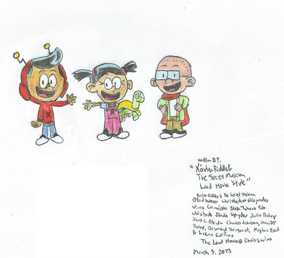 Xavier Riddle Characters The Loud House Style by WillM3luvTrains on ...