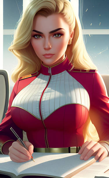 Captain Scarlet Woman WhiteRedBlack 13