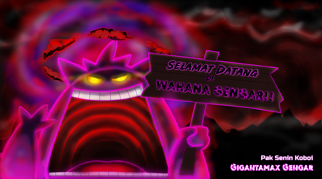 Gengar Gigantamax by Abjahmy by Abjahmy on DeviantArt