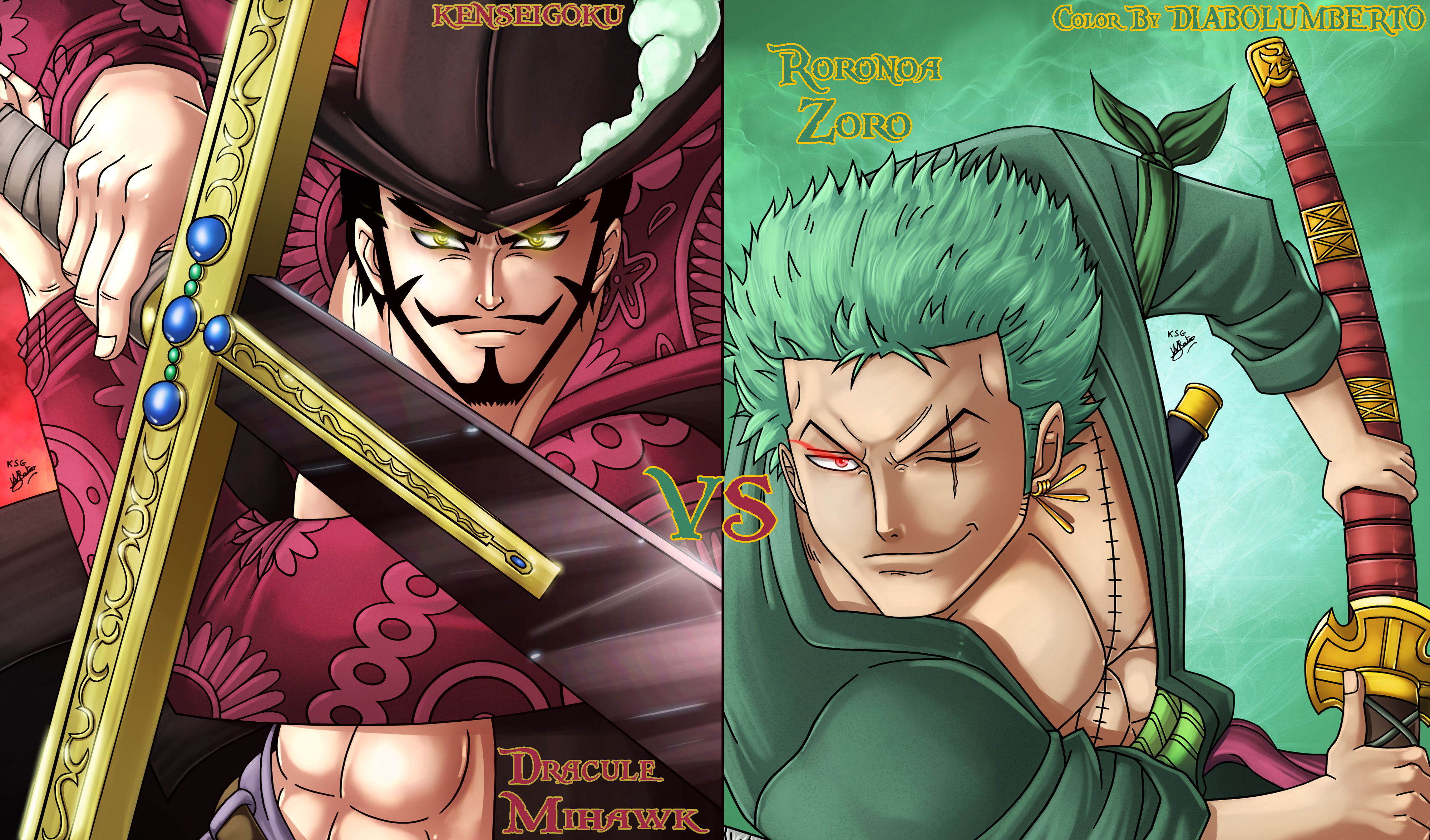 ZORO REENCONTRA MIHAWK APÓS 2 ANOS! Zoro vs Mihawk (Batalha Final) - One  Piece 