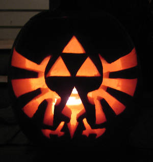 Triforce Pumpkin Carving