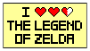 I Love The Legend of Zelda Stamp
