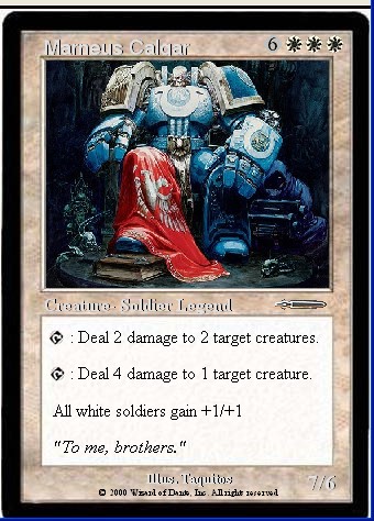 marneus calgar mtg card Commander Deck EDH Deck 100 Magic Cards Custom Deck Tokens Warhammer 40k Esper The fonts open sourced and or properly commercially licensed Omega Level Commander | Marneus