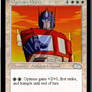 Optimus Prime card