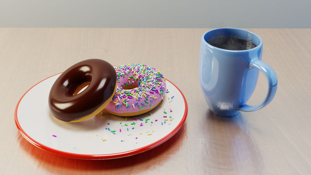 Donuts and coffee