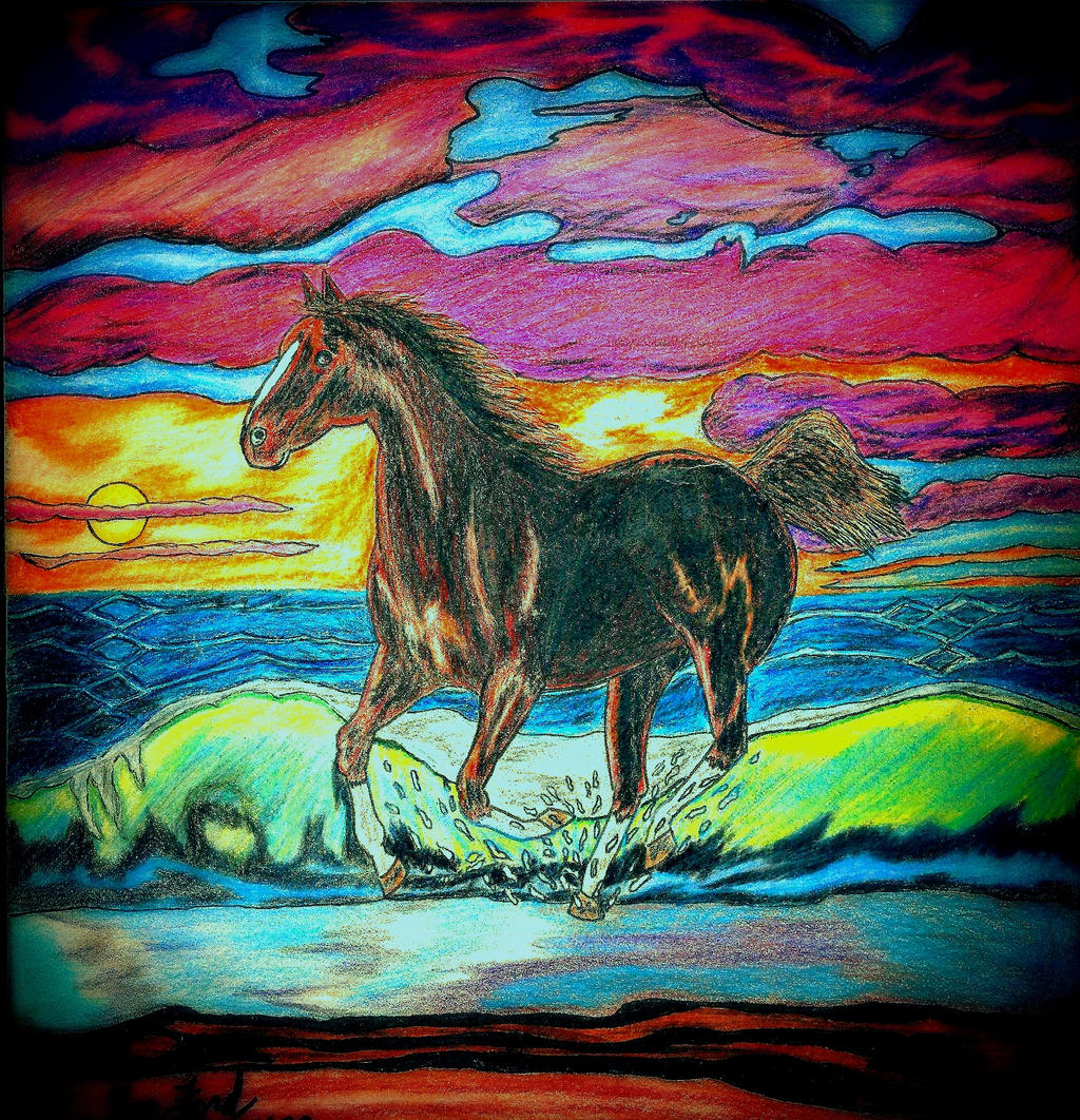 Horse On Beach