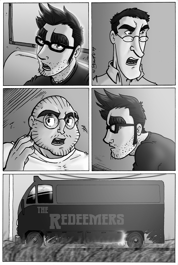 The Redeemers page 8, art only