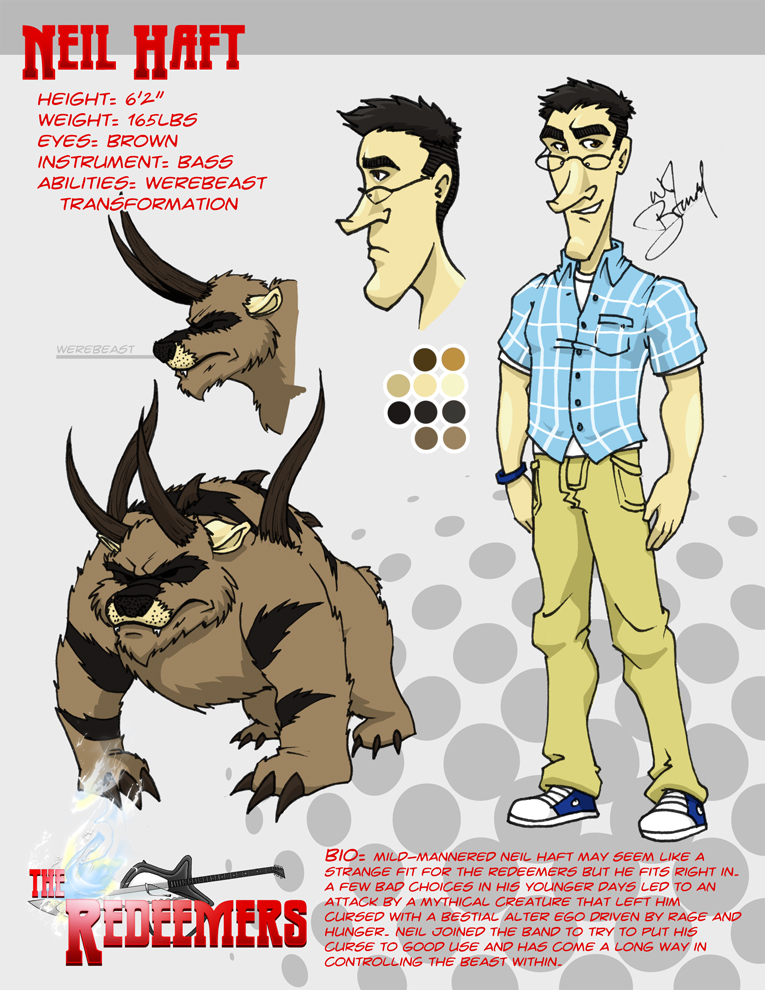 Redeemers - Neil Model Sheet