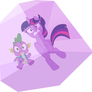 Twilight and Spike trapped