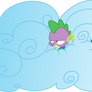 Twilight and Spike in Cloud Fortress