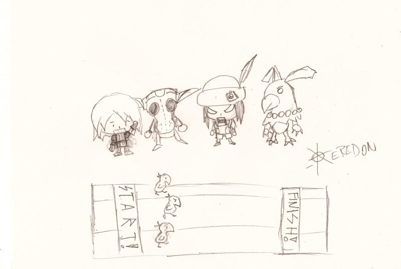 Chocobo Racing Drawing Chocobo Racing by MKRobin13 on DeviantArt