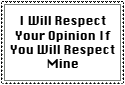 Respect Opinions Stamp