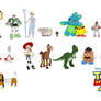 Toy Story 4 Characters in SkylerToons style