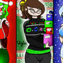 Happy Holiday from the Toons girls + Sasha
