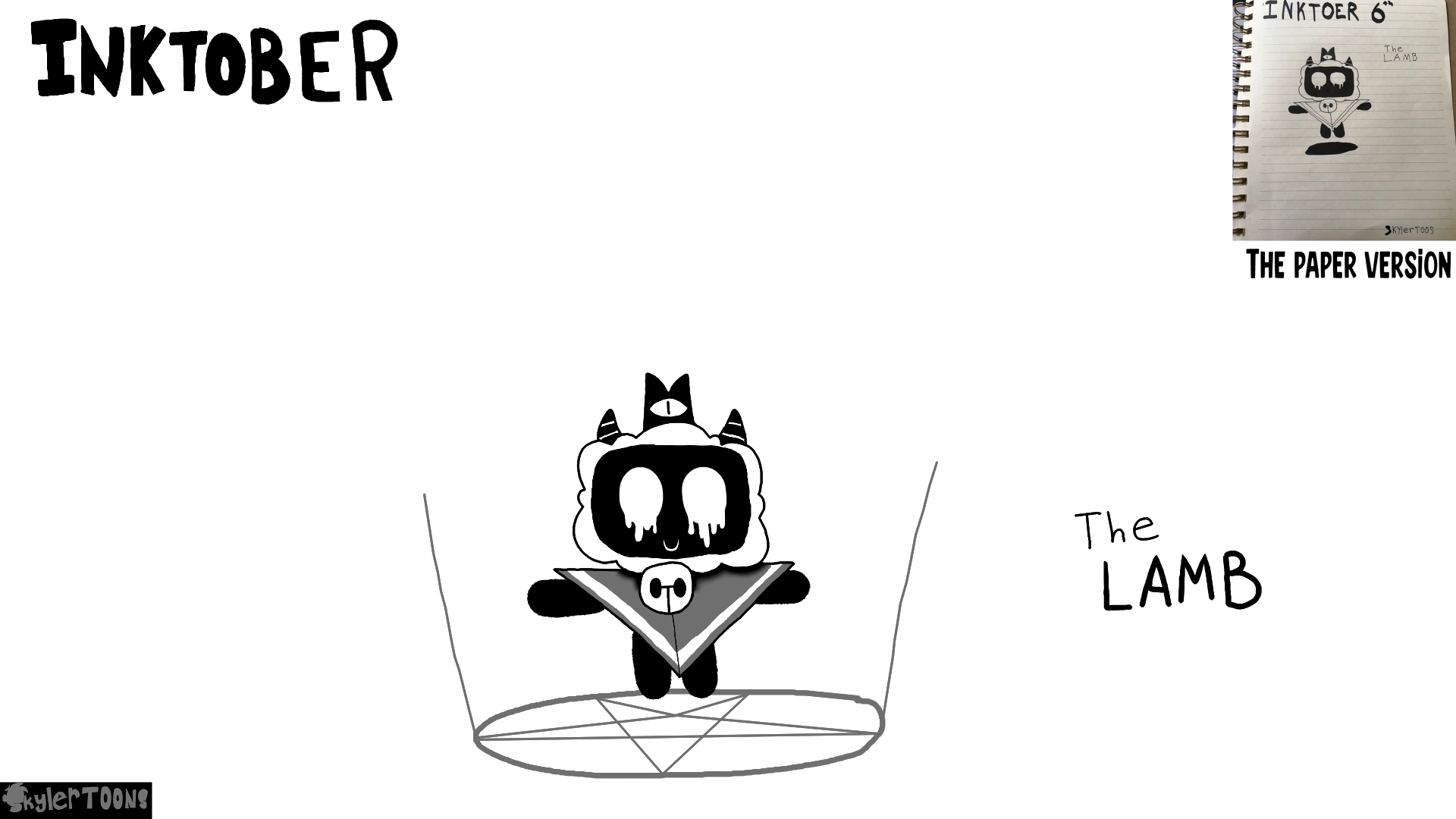 Inktober 7 the Lamb