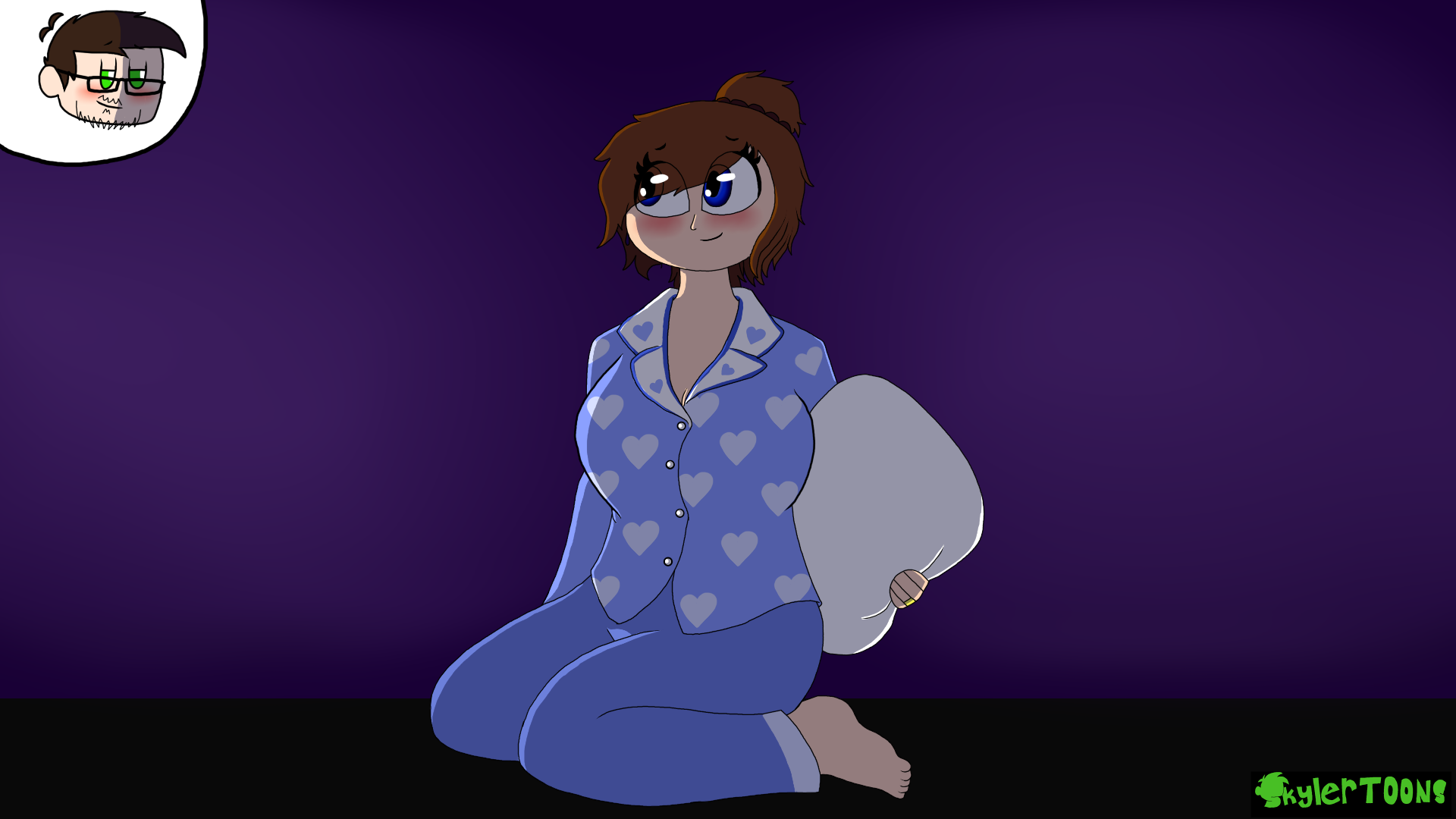 Ashlee in her jammies